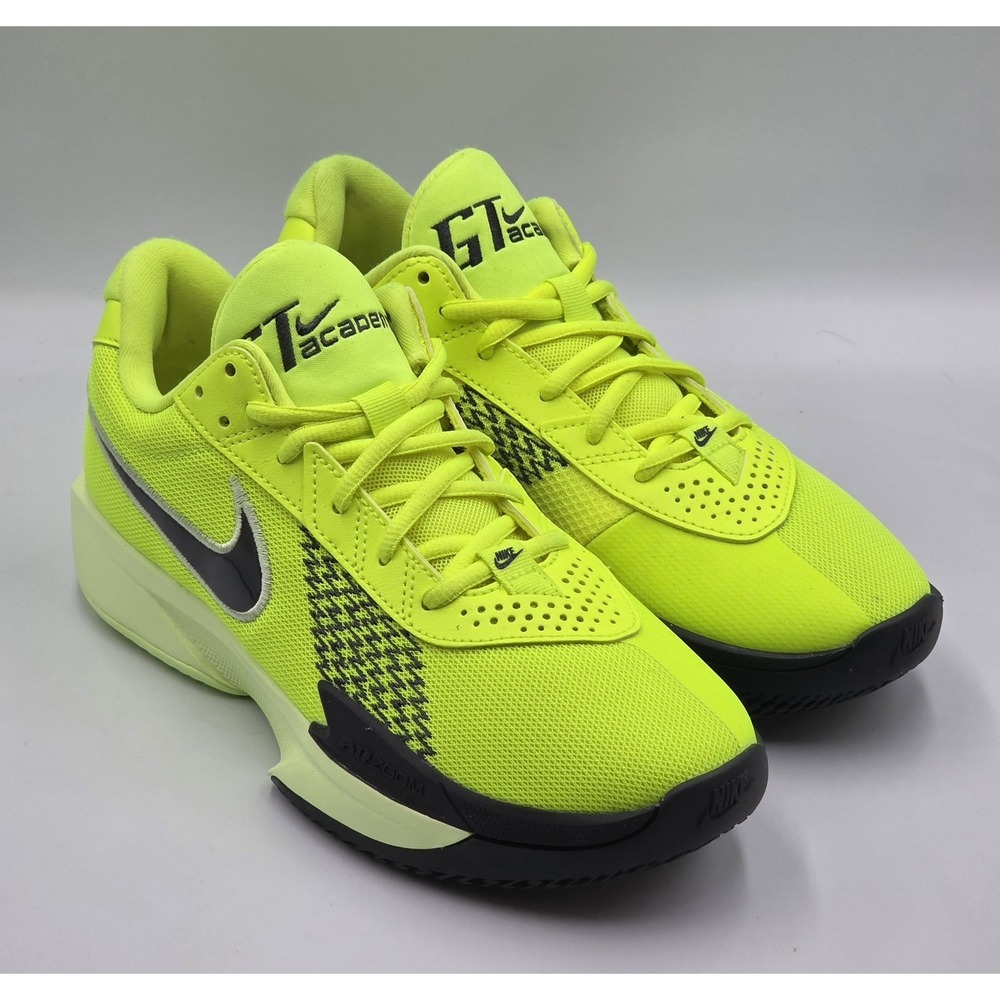 Nike Air Zoom GT Cut Academy Neon Volt Black Basketball Shoes Men's US Size 7.5